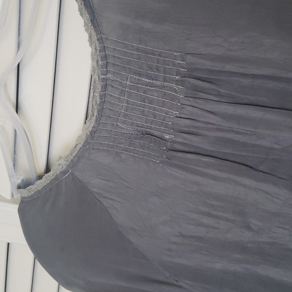 Johnny Was Boho Embroidered Lace Tunic Top, Grey, Size XS - Picture 8 of 13